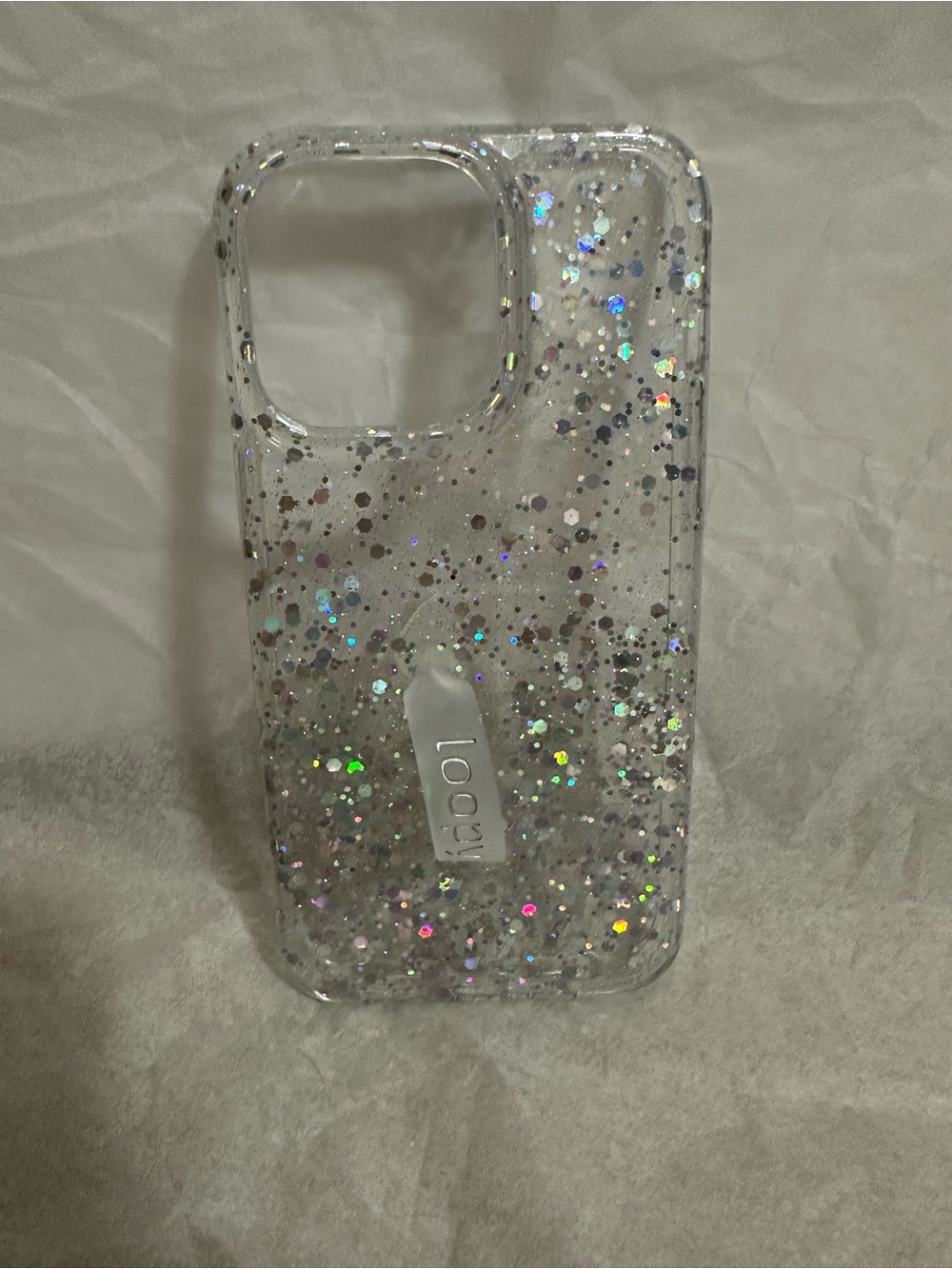 Loopy Case “Cosmic Confetti” Clear Holographic Glitter Phone Case